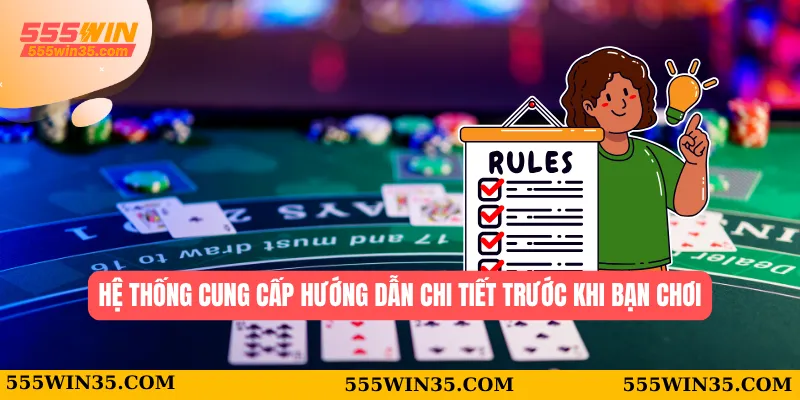 555WIN 39 Hệ thống cung cấp hướng dẫn chi tiết trước khi bạn chơi